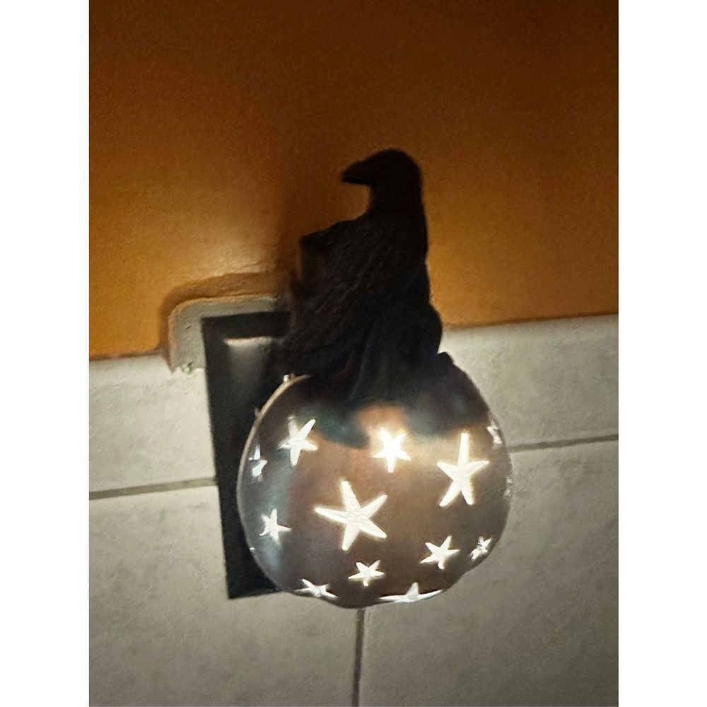 Bath & Body Works Halloween‎ 2022 Spooky Pumpkin Crow Nightlight Wallflower Plug